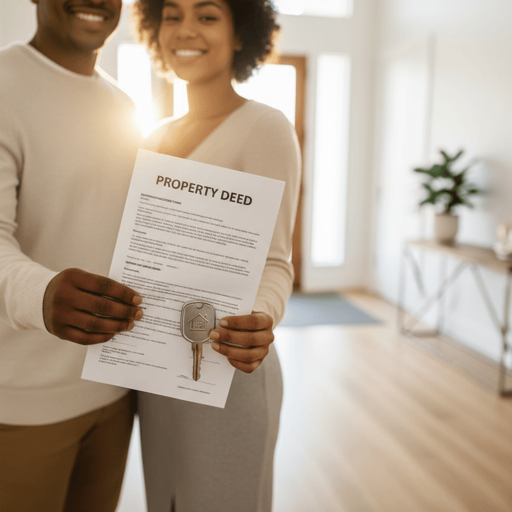Young person receiving keys to their new home